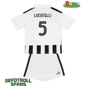Juventus Manuel Locatelli #5 Hemmaställ Barn 2026-27 Kortärmad (+ Korta byxor)